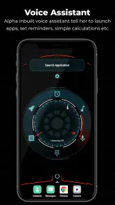 Alpha Hybrid Launcher 4D-thema screenshot