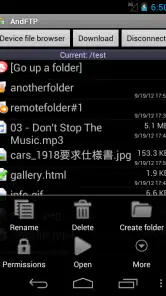 AndFTPPro screenshot