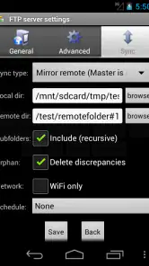 AndFTPPro screenshot