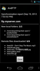AndFTPPro screenshot
