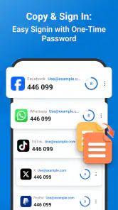 Authenticator-app - 2FA screenshot