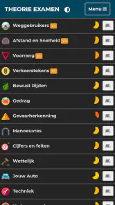 Auto Theorie Examens CBR 2025 screenshot