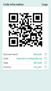 Barcodescanner screenshot