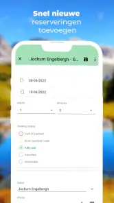 BedBooking: boekingskalender screenshot