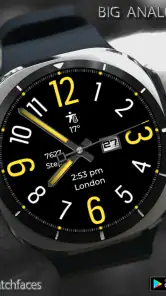 Big Analog 3 WF Wear OS 4+ screenshot