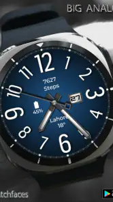 Big Analog 3 WF Wear OS 4+ screenshot
