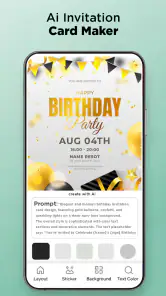Birthday Invitation Card Maker screenshot