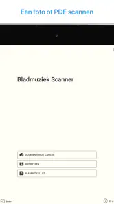 Bladmuziek Scanner screenshot