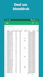 Bloeddruktracker screenshot