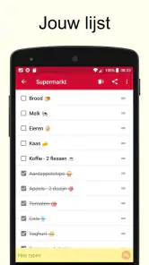Boodschappenlijst screenshot