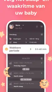 Borstvoeding app Baby tracker screenshot