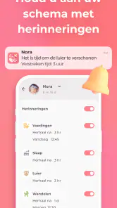 Borstvoeding app Baby tracker screenshot