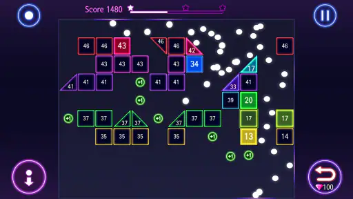 Bricks Breaker Hit - Glow Ball screenshot