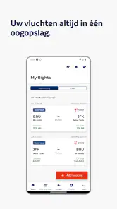 Brussels Airlines screenshot