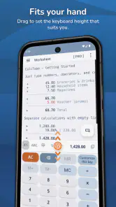 CalcTape Calculator with Tape screenshot