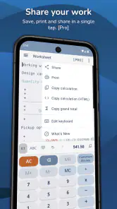 CalcTape Calculator with Tape screenshot