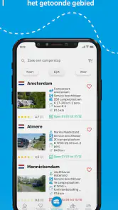 Camperstop-App Camperplaatsen screenshot