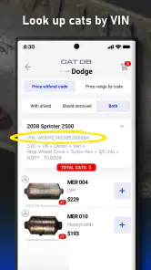 Cat DB - Catalytic Converters screenshot
