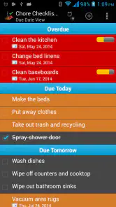 Chore Checklist screenshot
