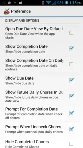 Chore Checklist screenshot