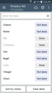 ClevNote - Kladblok, Checklist screenshot