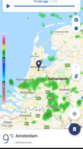 Clime: weer- en buienradar screenshot