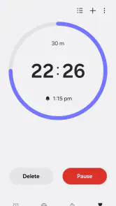 Clock screenshot