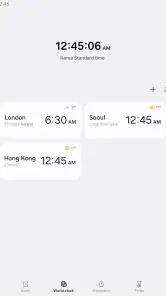 Clock screenshot
