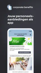 corporate benefits Benelux screenshot