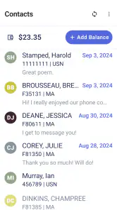 CorrLinks Text Chat screenshot