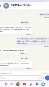 CorrLinks Text Chat screenshot