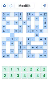 Crossmath - Wiskundepuzzel screenshot