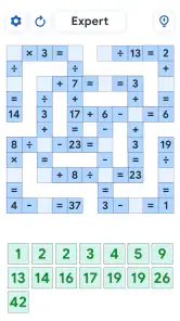 Crossmath - Wiskundepuzzel screenshot