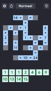 Crossmath - Wiskundepuzzel screenshot