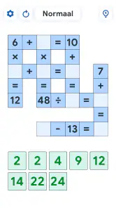 Crossmath - Wiskundepuzzel screenshot