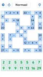Crossmath - Wiskundepuzzel screenshot