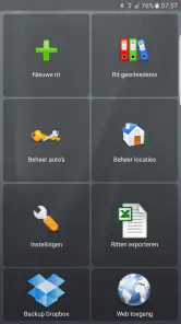 CTA Rit Registratie FULL screenshot