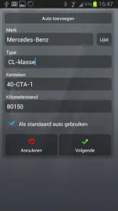CTA Rit Registratie FULL screenshot