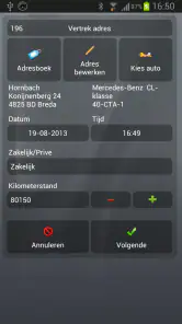 CTA Rit Registratie FULL screenshot