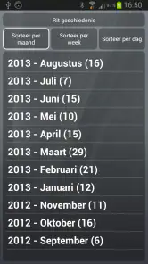 CTA Rit Registratie FULL screenshot