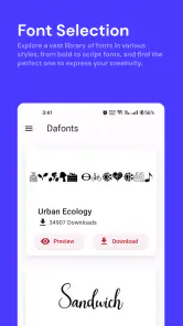 DaFont - Fonts Installer screenshot
