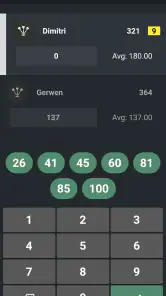 DARTS Scorebord 2025 screenshot