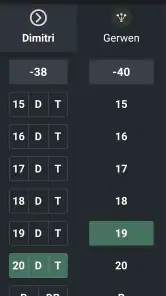 DARTS Scorebord 2025 screenshot