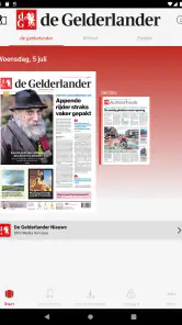 De Gelderlander-Digitale krant screenshot