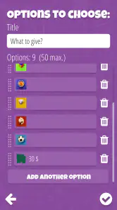 Decision Roulette screenshot