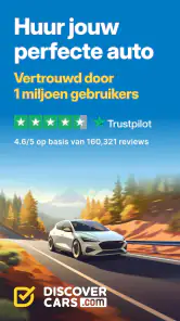 DiscoverCars.com–huurauto app screenshot
