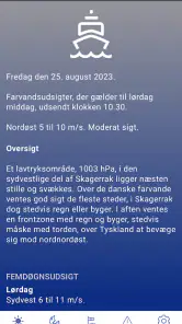DMI Vejr screenshot