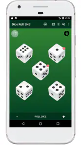 Dobbelsteenworp SNS screenshot