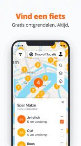 Donkey Republic Bike share screenshot