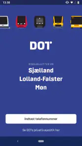 DOT Billetter screenshot